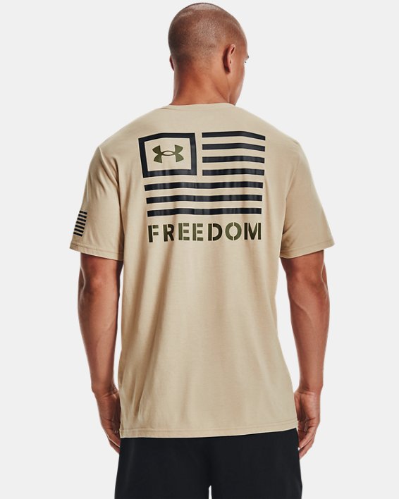 Men's UA Freedom Banner T-Shirt, Brown, pdpMainDesktop image number 0
